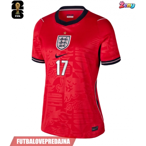 Lacne Ženy Futbalové dres Anglicko Morgan Rogers #17 MS 2026 Krátky Rukáv - Preč